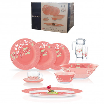 Столовый сервиз "Ambi Japanese Pink" 46 предметов Luminarc Q0929
