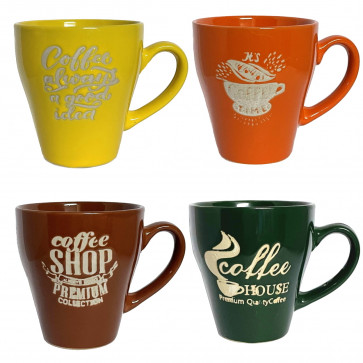 HELIOS Кружка керамическая Цветная чашка 225 мл микс 2635