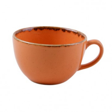 Чашка чайная 320мл Porland 322134/O оранжевый фарфор