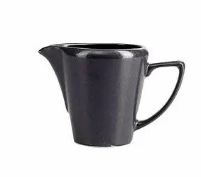 Молочник с ручкой 150мл Porland 378415/Bl черный фарфор