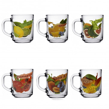 Кружка декор фрукты НОВАЯ MIX 200мл ОСЗ 7с1335 8103/1335