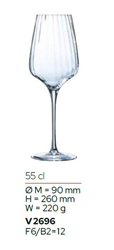 Набор бокалов для вина Symetrie 550мл 6шт Chef&Sommelier V2696