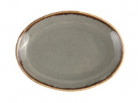 Тарелка овальная 360мм Porland 112136/DG темно-серая