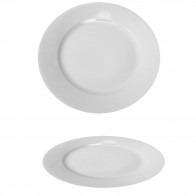 Тарелка мелкая 7" 175 мм Helios HR1161 фарфоровая с бортом
