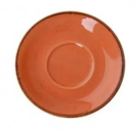 Блюдце чайное 15см Porland 132115/O оранжевое фарфор