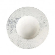 Тарелка глубокая для пасты 270мм Smoky Porland 178228/SM бело-серая фарфор