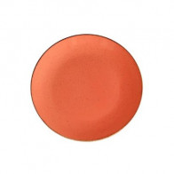 Тарелка круглая 180мм Orange Porland 187618/O оранжевая фарфор