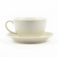 Набор для чая чашка 370мл+блюдце 15см Porland 222134/SA молочно-белый фарфор