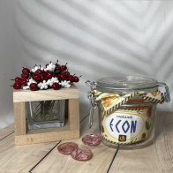 Банка с бугельным зажимом Econ round 350мл 22503-МСТ6ХВ/sl