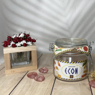 Банка с бугельным зажимом Econ round 500мл22504-МСТ6ХВ/sl