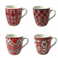 Кружка Вышиванка Микс 220мл Helios 2624 керамика