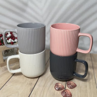 Кружка  Матовое прикосновение 350мл Микс Helios 2644 керамика