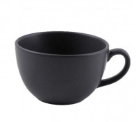 Чашка чайная 320мл Porland 322134/Bl черный фарфор