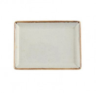 Блюдо для подачи прямоугольное 18х13см Porland 358819/G-6 серое фарфор