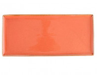 Блюдо для подачи прямоугольное 36х16см Porland 358836/O оранжевое фарфор