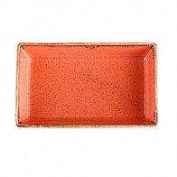 Салатник прямоугольный 16см Porland 358916/O оранжевый фарфор