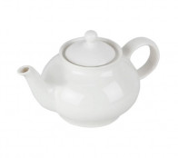 Чайник с крышкой 430мл Porland 392150/SA молочно-белый фарфор 
