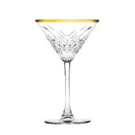 Набор бокалов для мартини Timeless Golden touch 4шт 230мл Pasabahce 440176G-6