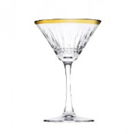 Набор бокалов для мартини Elysia Golden touch  220мл 4 шт Pasabache 440328G