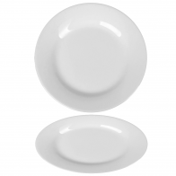 Тарелка подставная 9" 230 мм Helios 4404 фарфоровая