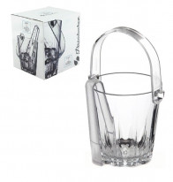 Ведро для льда с щипцами Karat Pasabache 53588 стеклянное