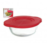 Кастрюля круглая с силиконовой крышкой Borcam 2,1л стеклянная Pasabahce 59001