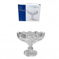 Конфетница на ножке Свитти 147мм Helios 6215 стекло