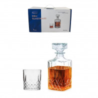 Набор для крепких напитков Ротчестер: бутылка-штоф 750мл и 6 стаканов 340мл Helios 6251