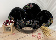 Сервиз столовый Neo Carina Minuet Black 19 предметов Luminarc V6291