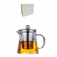 Чайник Пирамид с крышкой и фильтром из нержавеющей стали 350мл Helios 6708