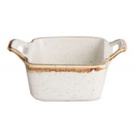 Блюдо квадратное 10см Porland 808104/B-6 бежевое фарфор