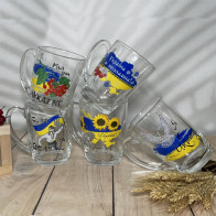 Кружка капучино "Патриотическая" МIХ  300мл  Helios 8144/1334 (24)        