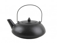 Чайник с крышкой 700мл Porland 93Z170 черный фарфор 