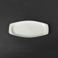 Блюдо прямоугольное с ушками 320мм фарфоровое Helios A1413 белое