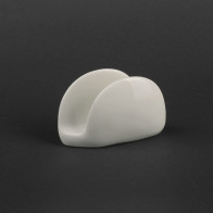 Салфетница полукруг Extra white 5" Helios A7081 фарфоровая