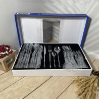 Набор столовых приборов 24 предмета Helios BC-80 из нержавейки серебро