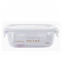 Судок прямоугольный для хранения продуктов 1030мл с крышкой BXW-101 стеклянный
