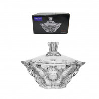 Конфетница с крышкой 195мм Империум Helios DM606 стекло
