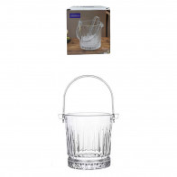 Ведро для льда 900мл с щипцами Версаль DMBT005 стеклянное