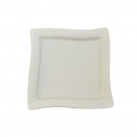 Тарелка квадратная фигурная 145х145 мм Helios A1133 фарфоровая