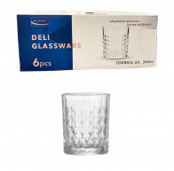 Набор стаканов для виски Джерси 340мл 6шт Helios DSKB036-2A