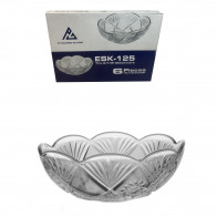 Набор салатников стеклянных 12,5см 6шт Hammad ESK-125