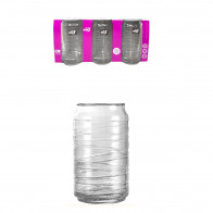 Набор стаканов для пива и коктейлей Кан ринг 480мл 3шт Helios JS5177A