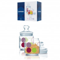 Набор банок для сыпучих Zoom White 750мл 2шт Luminarc N1692 подарочная упаковка