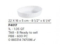 Форма для запекания Smart Cuisine Trianon 220х160мм Luminarc P4017 овальная