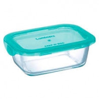 Контейнер Keep'N' прямоугольный с крышкой лазурной 820мл Luminarc P5518 пищевой