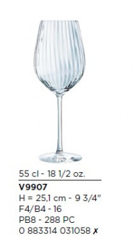 Набор бокалов для вина Serena Lines 550мл 4шт Luminarc V9907