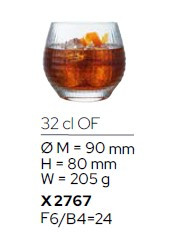 Набор стаканов низких Disco 320мл 6шт Arcoroc X2767
