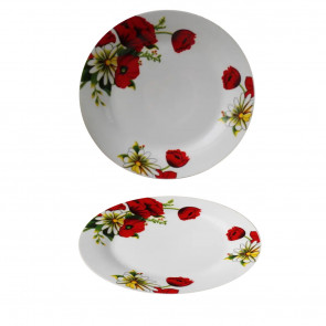Тарелка "Мак+ромашка" 7,5" 190мм Helios 4354