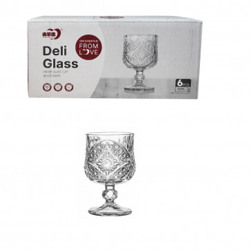 Набір рюмок Метелик 50мл 6 шт Helios KB161-1A скло